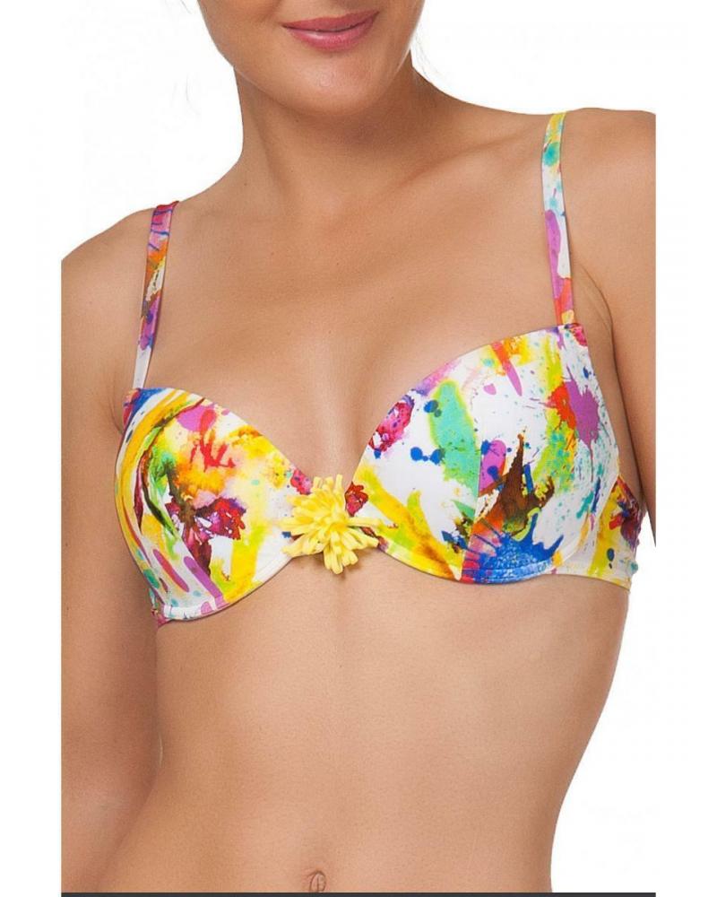 Haut De Bikini Triangle Lise Charmel Antigel - Folie Azulejos - Multicolore, Bonnet E