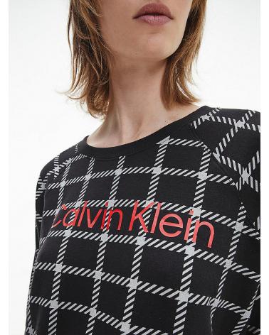 Sudadera Mujer Calvin Klein Window Pane - TALLAS S COLOR Rojo