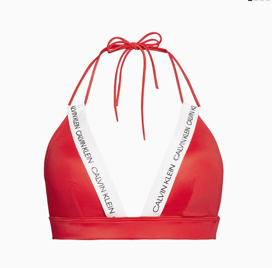 Parte de arriba bikini Calvin Klein TALLAS: s, m, l, xl; COLOR: rojo  - BAÑO  - PEPI GUERRA