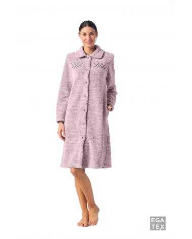 Bata Señora Egatex Rizo Cenefa (222506) COLOR: gris, azul, rosa; TALLAS: s, m, l, xl, xxl, 3xl Temporada: i23 - Toda la