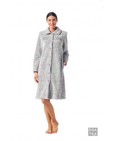 Bata Señora Egatex Rizo Cenefa (222506) COLOR: gris, azul, rosa; TALLAS: s, m, l, xl, xxl, 3xl Temporada: i23 - Toda la