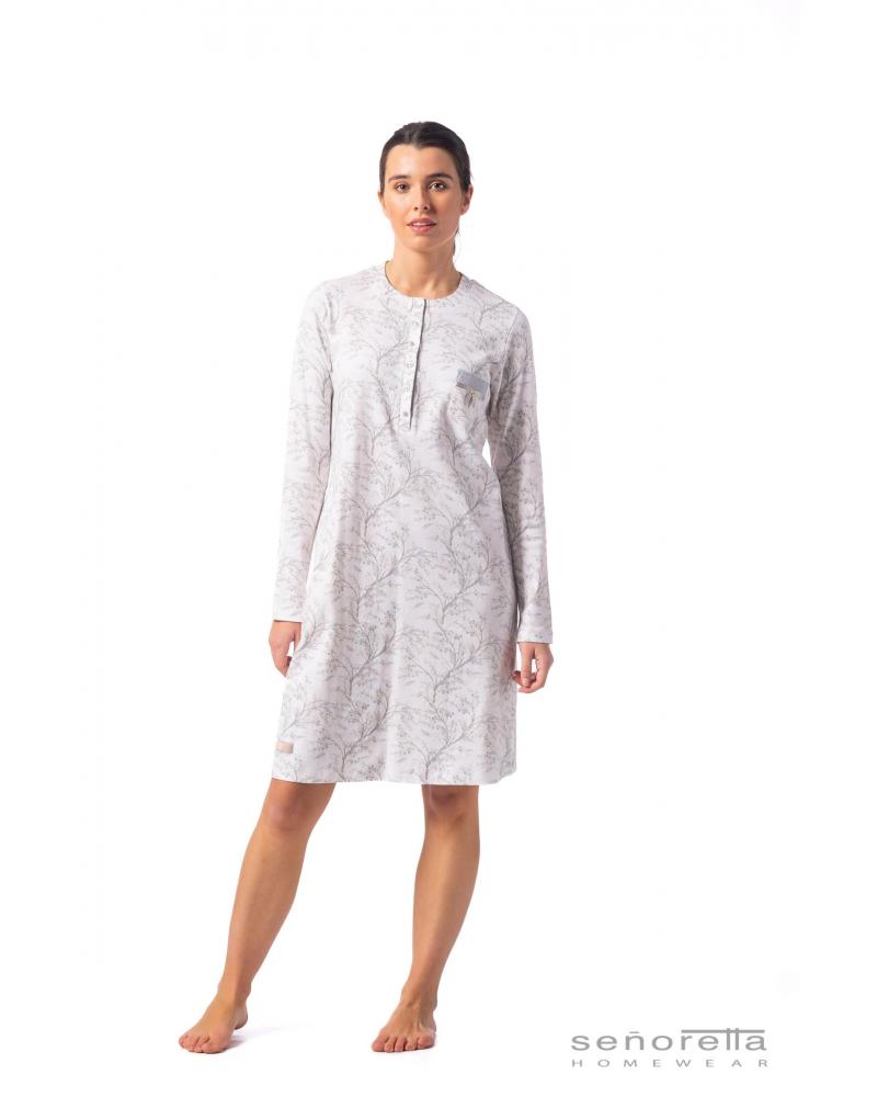 Camisón Señoretta Floral 222157 TALLAS: l, xl, xxl, 3xl; COLOR: unico Temporada: i23 - Toda la lencería de noche de