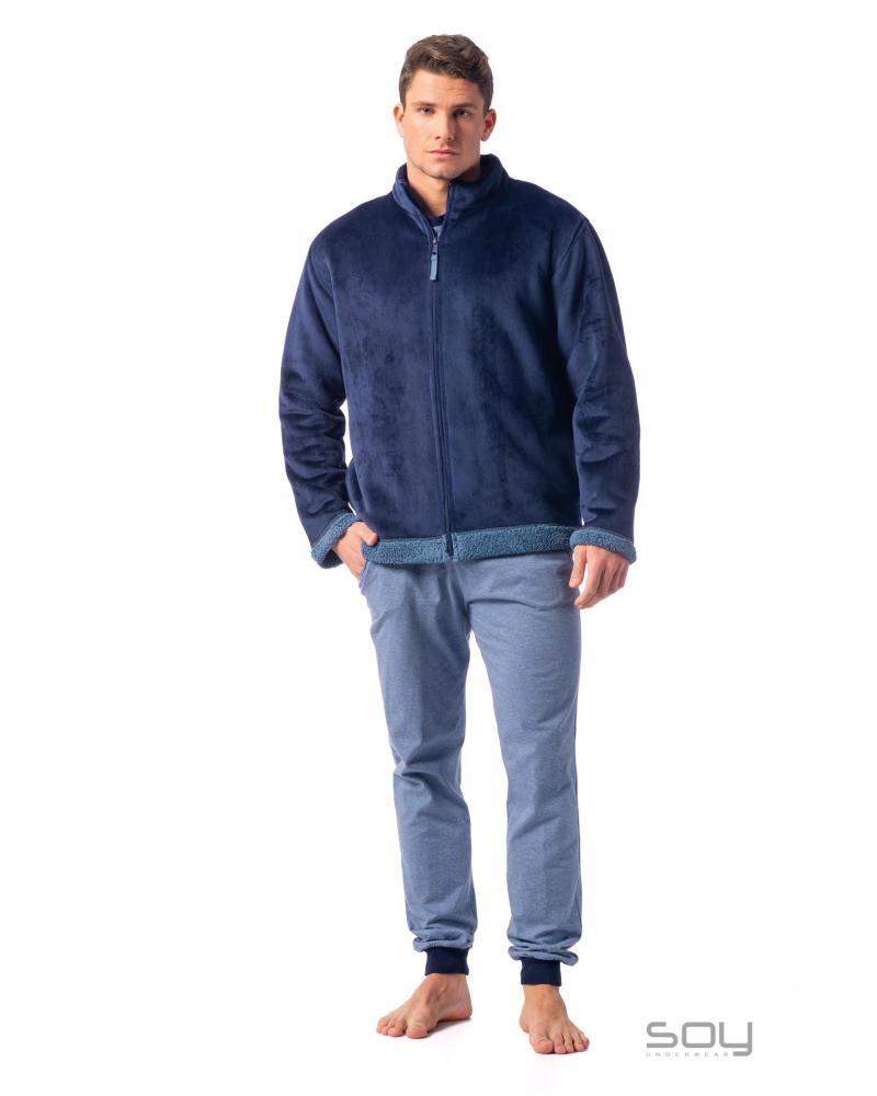 Bata Corta Caballero Soy 222665 COLOR: gris; TALLAS: s, m, l, xl Temporada: i23 - Hombre Ropa Interior y baño Online  -
