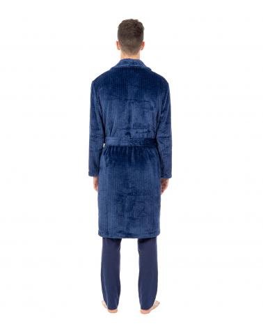 Y225376 BATA LOHE FRANNEL TALLAS: m, l, xl, xxl, 3xl; COLOR: marino Temporada: i23 -   - PEPI GUERRA