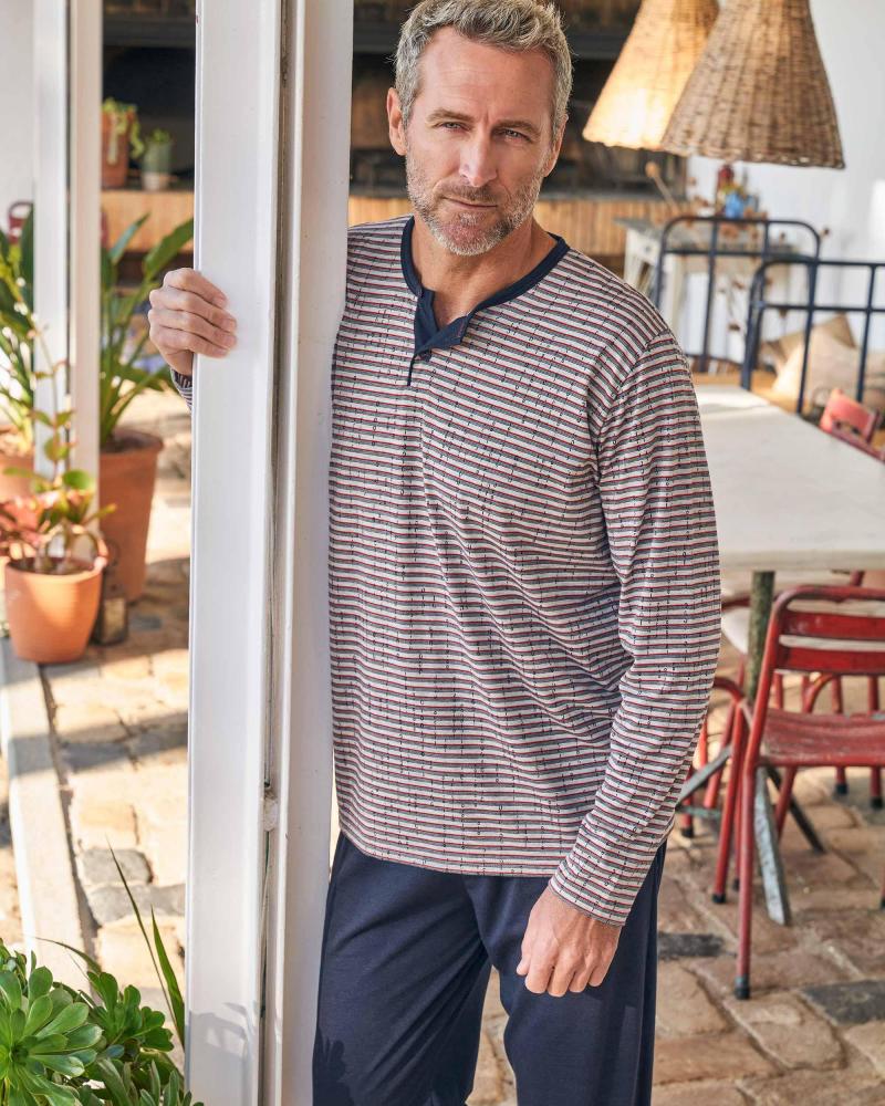 P721326 PIJAMA CABALLERO MASSANA RAYAS