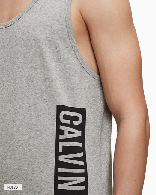 Camiseta Calvin Klein tirantes COLOR: gris; TALLAS: s, m, l Composición: algodón - HOMBRE  - PEPI GUERRA