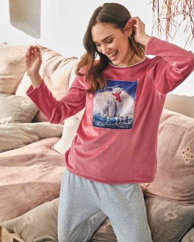 P711224 PIJAMA MUJER ARTIC TALLAS: s, m, l, xl; COLOR: unico Temporada: i23 - Toda la lencería de noche de mujer online