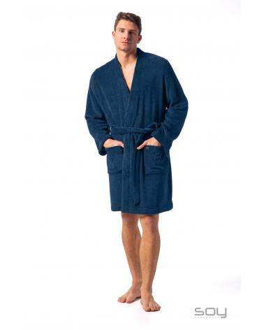 BATA LARGA CABALLERO SOY CRUZADA TALLAS: m, l, xl; COLOR: gris claro Temporada: i23 - Hombre Ropa Interior y baño