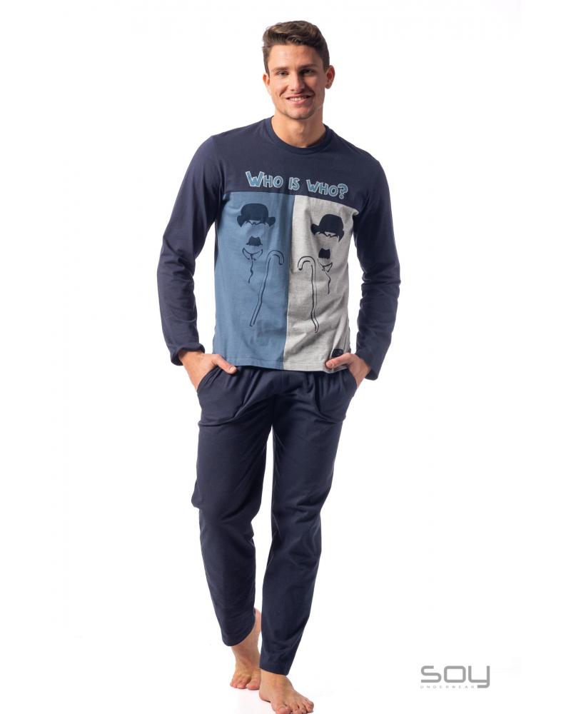 PIJAMA SOY CHAPLIN 222616 TALLAS: s, m, l, xl; COLOR: unico Temporada: i23 - Hombre Ropa Interior y baño Online  - PEPI