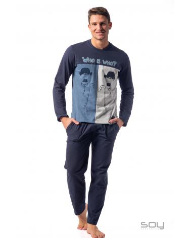 PIJAMA SOY CHAPLIN 222616 TALLAS: s, m, l, xl; COLOR: unico Temporada: i23 - Hombre Ropa Interior y baño Online  - PEPI