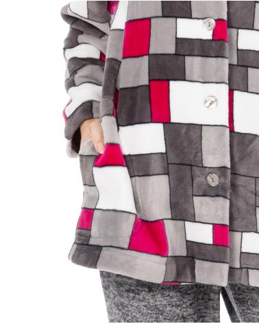 CHAQUETA SRA LOHE CUADROS Y221401 TALLAS: s, m, l, xl; COLOR: unico Temporada: i23 - Toda la lencería de noche de mujer