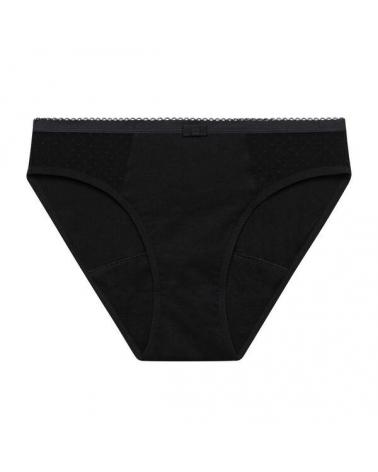 BRAGA MENSTRUAL FLUJO MEDIO DIM TALLAS: s, m, l; COLOR: negro Temporada: i23 - Todas las braguitas mujer online  - PEPI