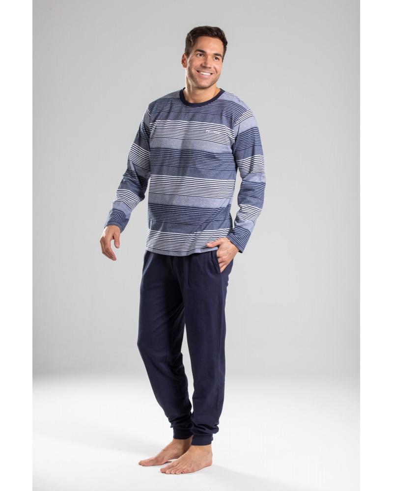 5722 PIJAMA HOMBRE RAYAS PETRUS TALLAS: m, l, xl; COLOR: unico Temporada: i23 - Hombre Ropa Interior y baño Online  -