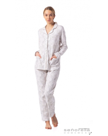 221559 PIJAMA SEÑORETA FLORAL TALLAS: m, l, xl; COLOR: unico Temporada: i23 - Toda la lencería de noche de mujer online
