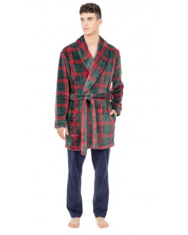 Y225474 BATA CORTA LOHE FRANELA TALLAS: m, l, xl, xxl; COLOR: verde Temporada: i23 - Hombre Ropa Interior y baño Online