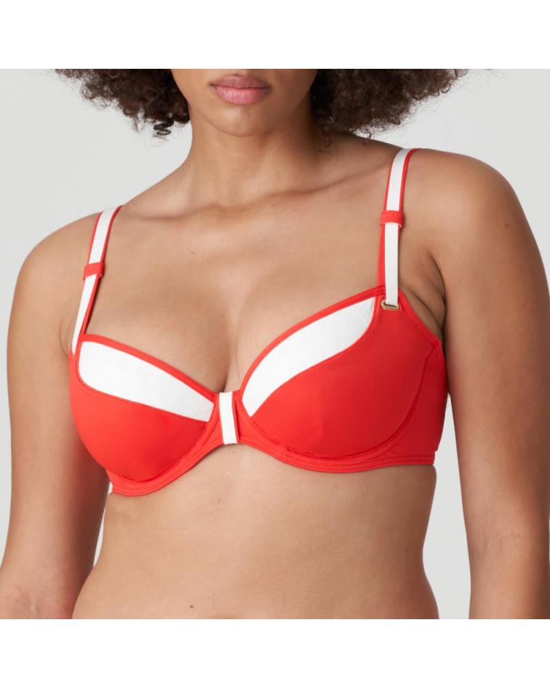 Bikini Prima Donna colección Istres COLOR: rojo; TALLAS: 90c, 95c, 100c, 105c, 85d, 90d, 95d, 100d, 105d, 85e, 90e