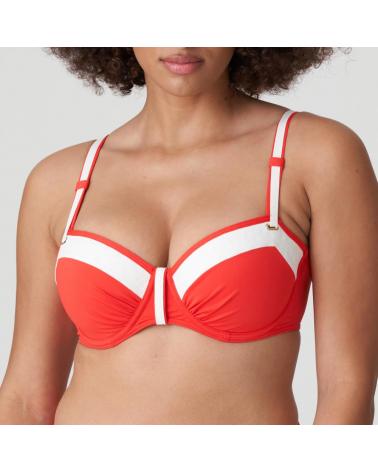Bikini Prima Donna colección Istres COLOR: rojo; TALLAS: 90c, 95c, 100c, 105c, 80d, 85d, 90d, 95d, 100d, 105d, 110d