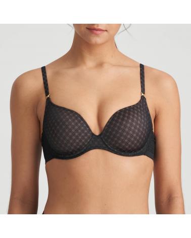 SUJETADOR ESCOTE CORAZÓN MARIE JO ''CHANNING'' COLOR: negro; TALLAS: 85b, 90b, 95b, 100b, 85c, 90c, 95c, 100c, 85d