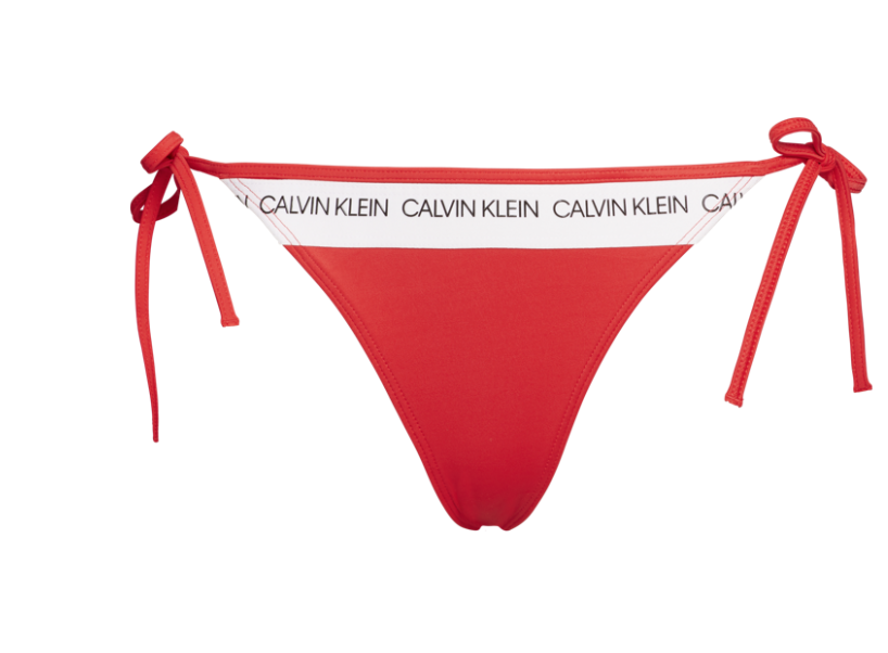 Braguita lazos bikini Calvin Klein TALLAS: xs, s, m, l; COLOR: rojo  - BAÑO  - PEPI GUERRA