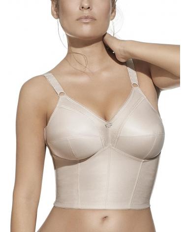 SUJETADOR LARGO DETRAS ELENA SELENE COLOR: tierra, transparro; TALLAS: 90, 95, 100, 105, 115, 110, 120 Temporada: