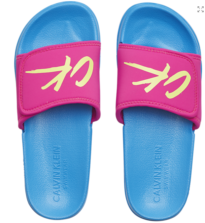 Velcro Slide beachwear Calvin Klein logo