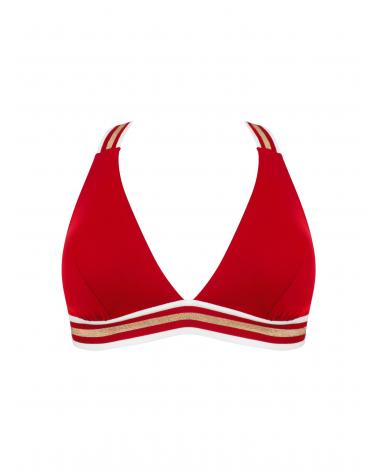 TRIÁNGULO DE BIKINI LISE CHARMEL ''ENERGIE NAUTIQUE'' TALLAS: s, m, l, xl; COLOR: pacifique nautique  - Colección Baño