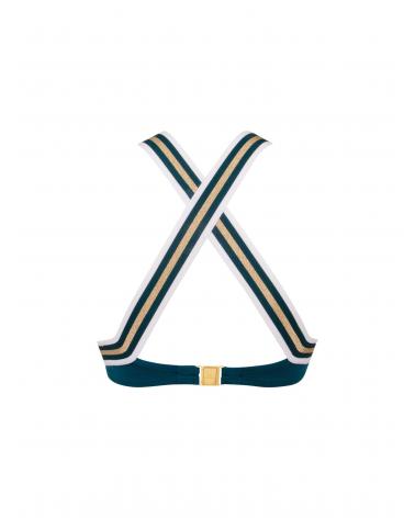 TRIÁNGULO DE BIKINI LISE CHARMEL ''ENERGIE NAUTIQUE'' TALLAS: s, m, l, xl; COLOR: pacifique nautique  - Colección Baño