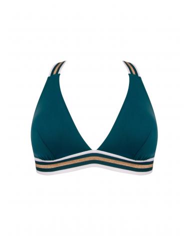 TRIÁNGULO DE BIKINI LISE CHARMEL ''ENERGIE NAUTIQUE'' TALLAS: s, m, l, xl; COLOR: pacifique nautique  - Colección Baño