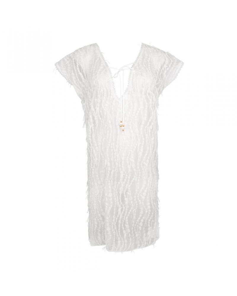 TÚNICA LISE CHARMEL ''PERLES NACRÉES'' TALLAS: s, m, l, xl; COLOR: blanco  -   - PEPI GUERRA