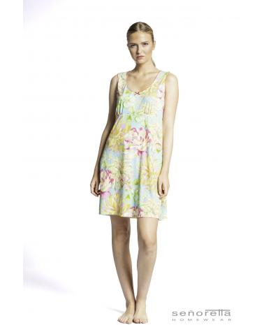 CAMISON SEÑORETTA SIN MANGAS FLORES 231102 TALLAS: m, l, xl, xxl, 3xl; COLOR: unico Temporada: summer 23 - Toda la