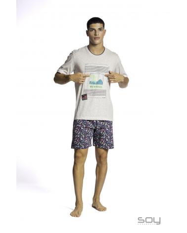 PIJAMA SOY MANGA CORTA SURF 231623 TALLAS: m, l, xl; COLOR: unico Temporada: summer 23 - Hombre Ropa Interior y baño