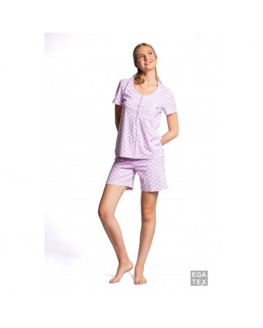 PIJAMA SEÑORA EGATEX TOPOS 231422