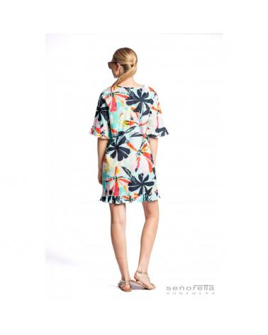 VESTIDO SEÑORETTA MANGA CORTA VOLANTE 231165 TALLAS: m, l; COLOR: unico Temporada: summer 23 - Lencería Mujer Online  -
