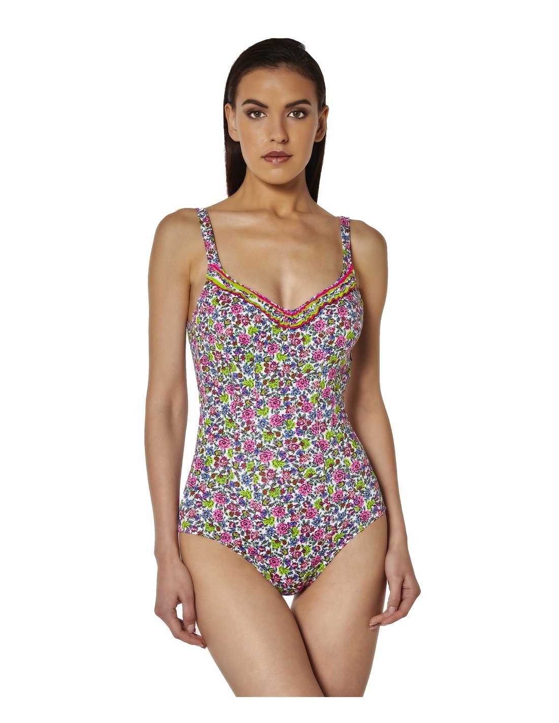 swimsuit with flowers