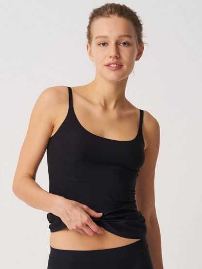 Camiseta Soft Strecht Chantelle tirante fino COLOR: negro, nude; TALLAS: xs-s, m-l, xl-xxl  - Camisetas/Bodys  - PEPI