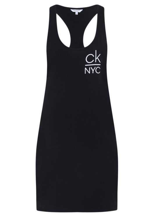 Vestido playa Calvin Klein logo TALLAS: s, m; COLOR: negro Composición: algodón - BAÑO  - PEPI GUERRA