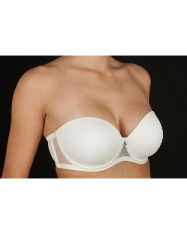 ESMERALDA SUJETADOR SIN TIRANTES COPA C MARCA SELENE COLOR: negro, tierra; TALLAS: 90, 95, 100, 85, 105, 110, 80