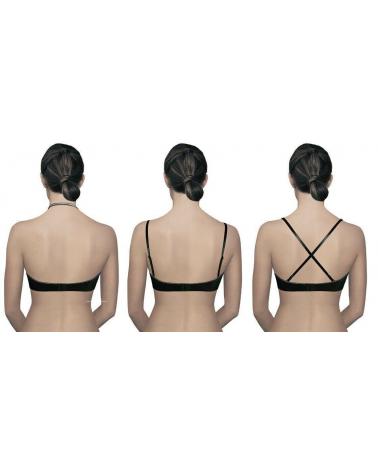 SUJETADOR WONDERBRA COPA B MULTIPOSICIONES 7802 COLOR: negro; TALLAS: 90, 95 Temporada: invierno 2012 - Todos los