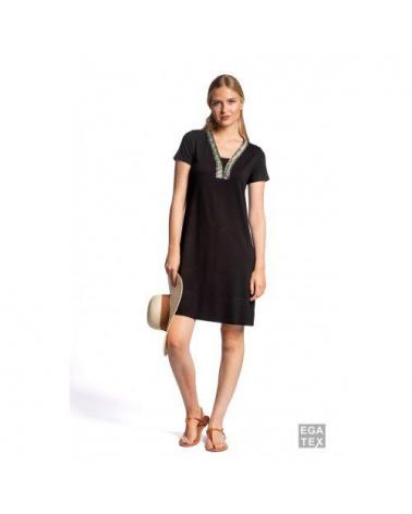VESTIDO EGATEX DETALLE 231529 TALLAS: m, l, xl, xxl; COLOR: negro Temporada: summer 23 - Lencería Mujer Online  - PEPI