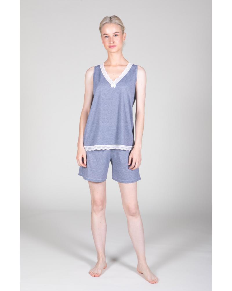PIJAMA MUJER SEÑORETTA SIN MANGAS 211117 TALLAS: m, l, xl; COLOR: unico Temporada: ver23 -   - PEPI GUERRA