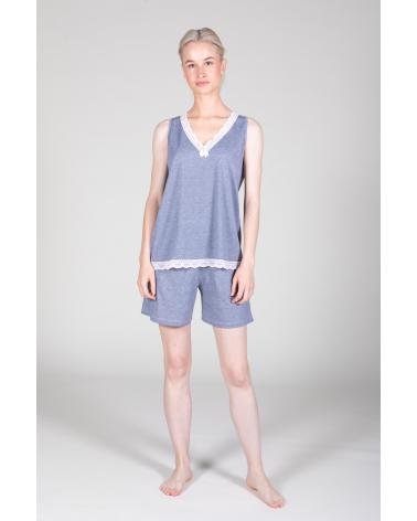 PIJAMA MUJER SEÑORETTA SIN MANGAS 211117 TALLAS: m, l, xl; COLOR: unico Temporada: ver23 -   - PEPI GUERRA