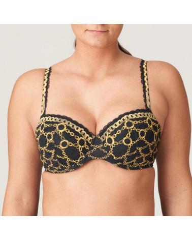 Sujetador Balconet Prima Donna Twist colección Amsterdam COLOR: negro; TALLAS: 90c, 95c, 100c, 105c, 110c, 85d, 90d