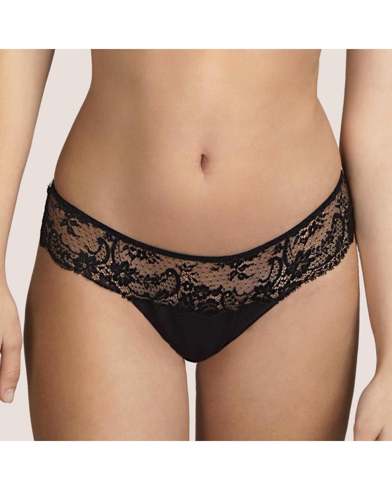 Tanga Andres Sarda colección Ginger COLOR: negro; TALLAS: 36, 38, 40, 42  -   - PEPI GUERRA