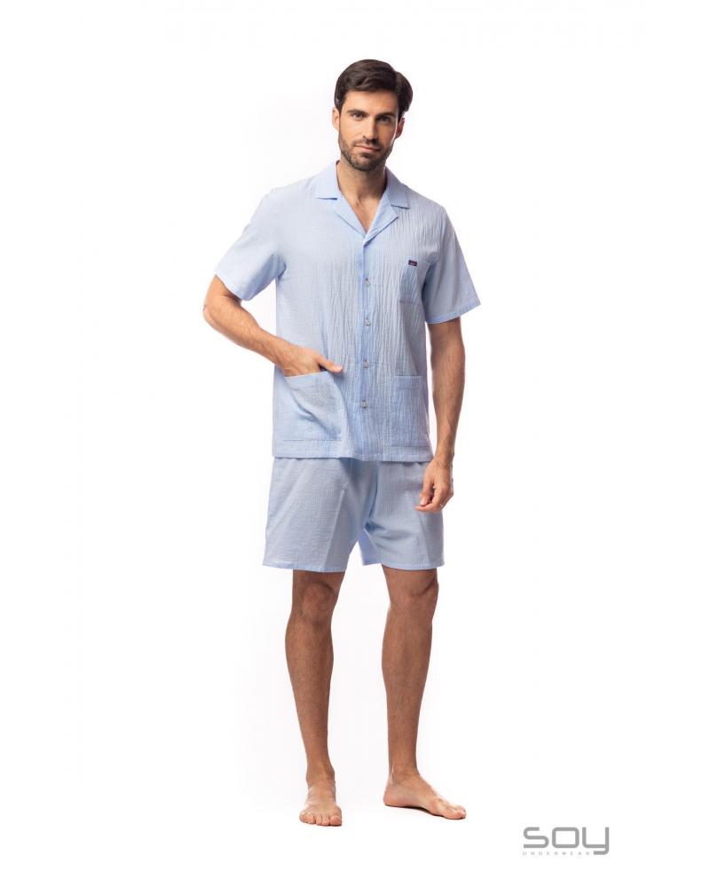 221644 PIJAMA ABIERTO CUADROS