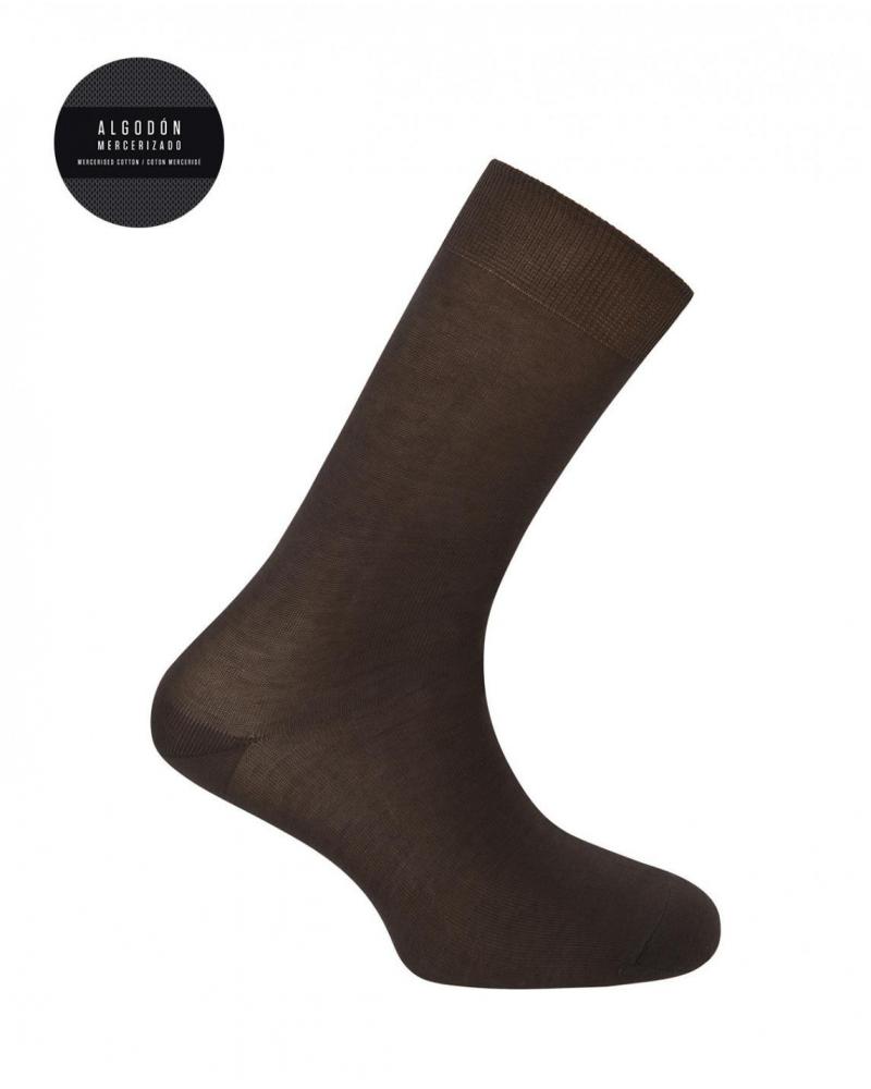 CALCETIN CABALLERO PUNTO BLANCO ALGODÓN MERCERIZADO 13469-10 TALLAS: m, g; COLOR: negro, marrón, marino, piel, marron