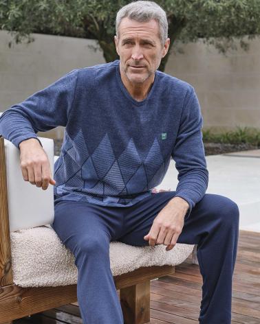 PIJAMA CABALLERO MASSANA PUNTO MILANO ROMBOS P731324