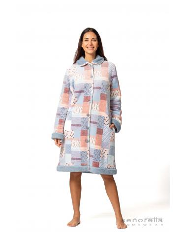 ATA MUJER SEÑORETA BORREGUITO 232117 TALLAS: m, l, xl; COLOR: azul Temporada: winter 23 -   - PEPI GUERRA