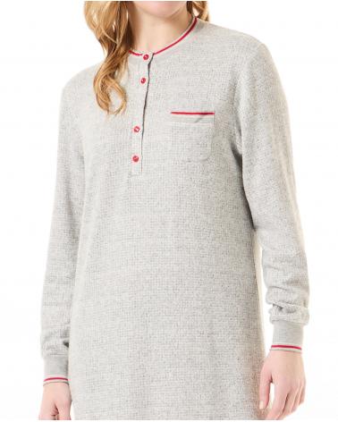 CAMISON LOHE ELASTICOS Y231125 TALLAS: m, l; COLOR: unico Temporada: winter 23 - Toda la lencería de noche de mujer