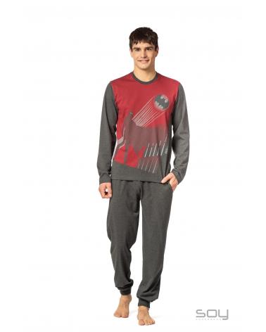 PIJAMA HOMBRE BATMAN SOY UNDERWEAR 232324 TALLAS: s, m, l, xl, xxl, 3xl; COLOR: unico Temporada: winter 23 -   - PEPI