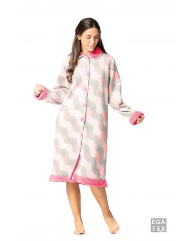 BATA SRA MUJER EGATEX BOTONES 232548 TALLAS: m, l, xl; COLOR: rosa Temporada: winter 23 - Toda la lencería de noche de